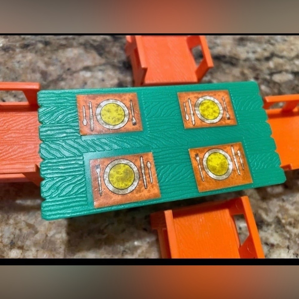 Liddle Kiddles SNAP HAPPY OUTDOOR PATIO Doll Furniture Set Mattel Vintage 1960’ - Picture 4 of 5